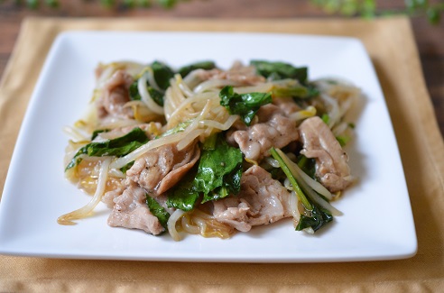 豚肉と小松菜ともやしの旨ポン炒め ポン酢がまろやかになる秘訣 ふうらぼ